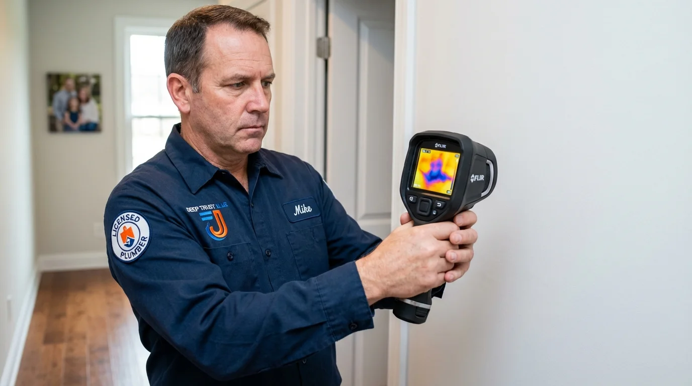 Thermal imaging leak detection by Johns Plumbing LLC in Sewickley